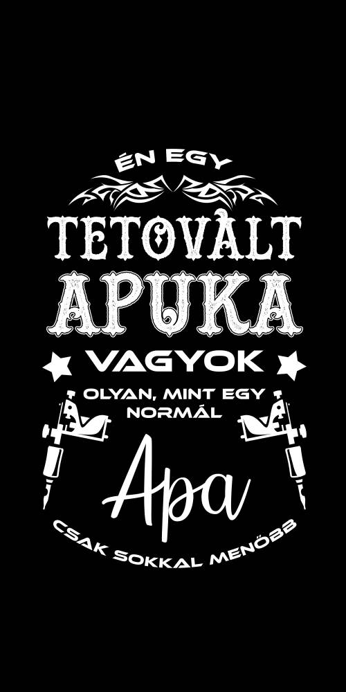 tetovált apa