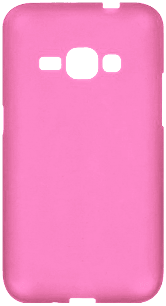 Samsung Galaxy J1 2016 (J120) szilikon tok matt-fényes keret rózsaszín