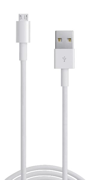 Huawei Mate 10 Lite Prémium micro USB gyorstöltő adatkábel fehér