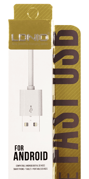 LG X Power (K220) Prémium micro USB gyorstöltő adatkábel fehér