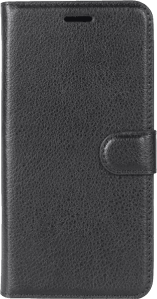 Huawei P Smart (Enjoy 7S) oldalra nyíló flipes bőrtok asztali tartó funkciós fekete