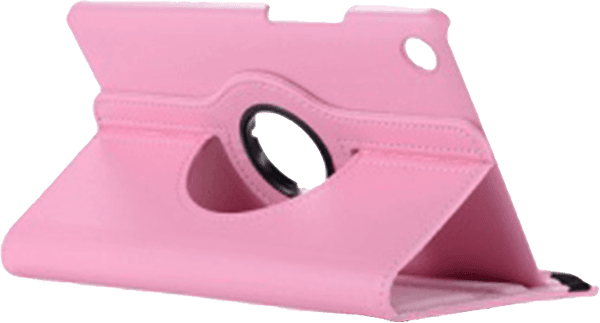 Huawei MediaPad M5 8.4 WIFI oldalra nyíló flipes bőrtok 360 ° ban forgatható rózsaszín