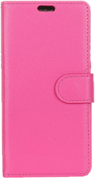 Sony Xperia XZ2 oldalra nyíló flipes bőrtok asztali tartó funkciós rózsaszín