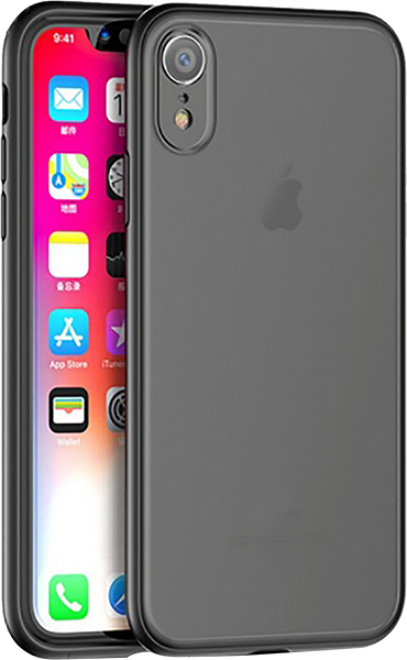 Apple iPhone XR bumper gyári IPAKY szilikon keret fekete