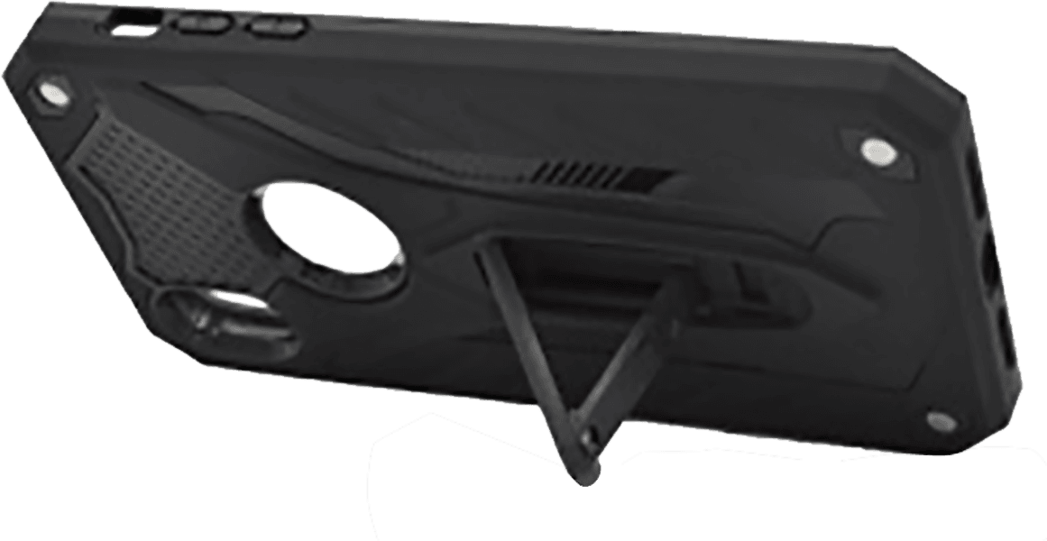 Apple iPhone XS Max ütésálló tok logó kihagyós fekete