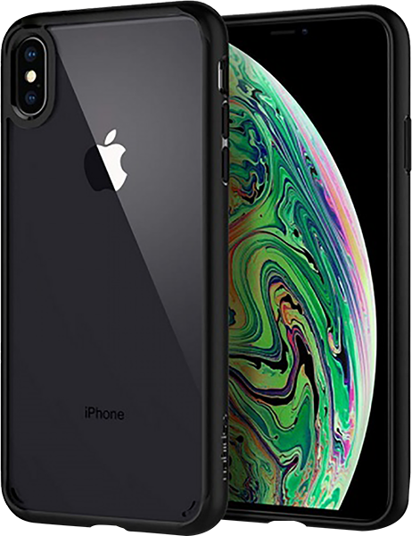 Apple iPhone XS Max kemény hátlap gyári SGP ULTRA HYBRID légpárnás sarok fekete