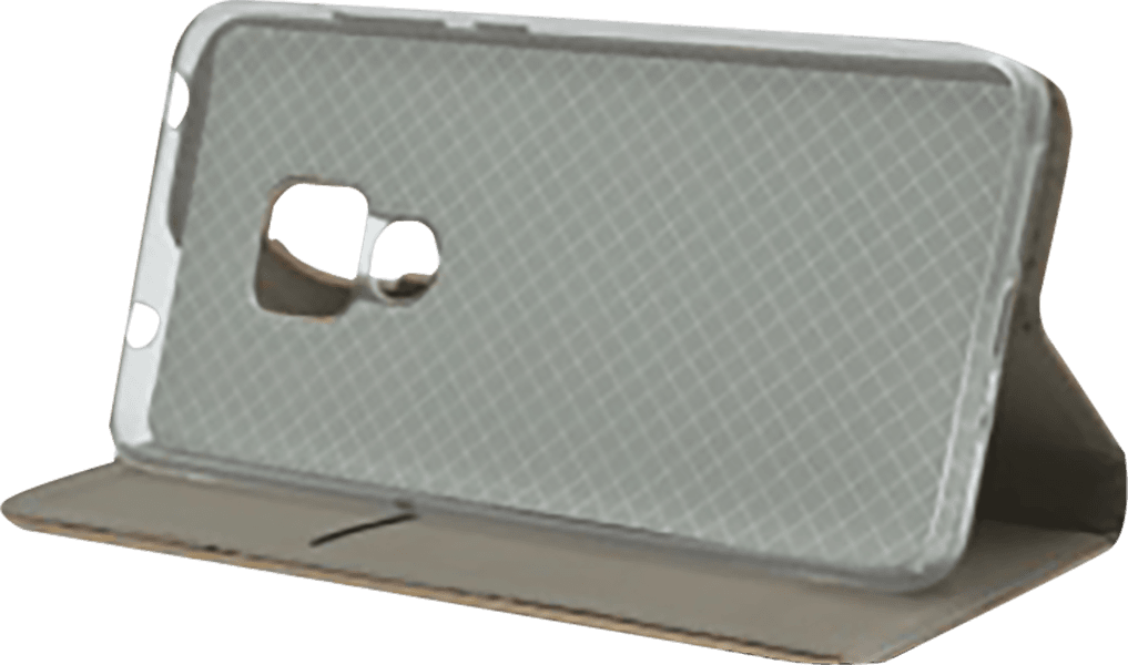 Huawei Mate 20 oldalra nyíló flipes bőrtok asztali tartó funkciós arany