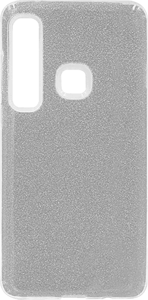 Samsung Galaxy A9 2018 (SM-A920) szilikon tok csillogó hátlap ezüst