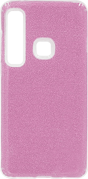 Samsung Galaxy A9 2018 (SM-A920) szilikon tok csillogó hátlap rózsaszín