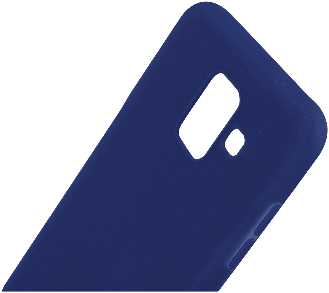 Samsung Galaxy A6 2018 (A600) szilikon tok mágneses kompatibilitás sötétkék