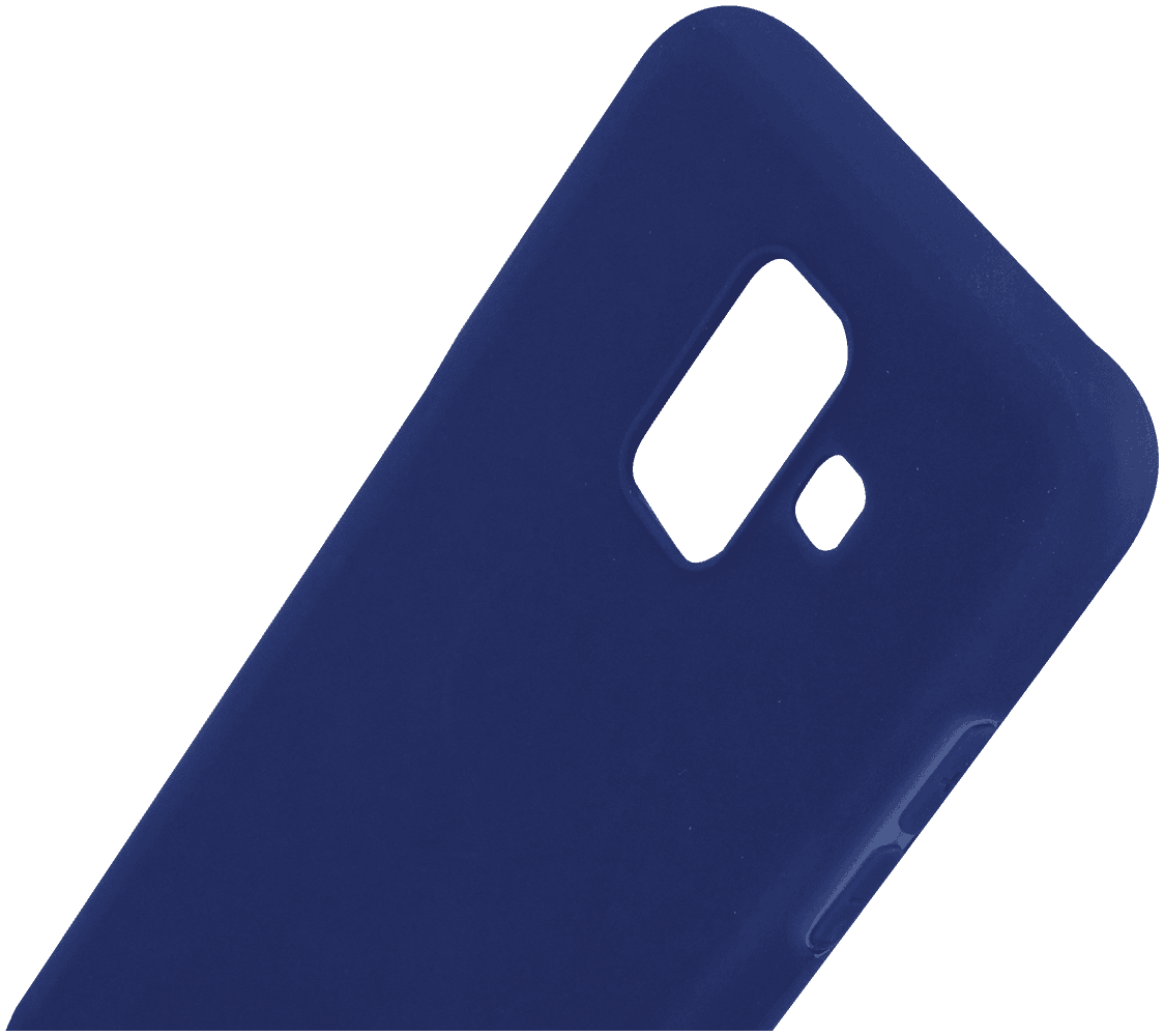 Samsung Galaxy A6 2018 Dual (A600) szilikon tok mágneses kompatibilitás sötétkék