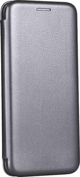 Xiaomi Redmi 8A oldalra nyíló mágneses flipes bőrtok prémium minőség ezüst