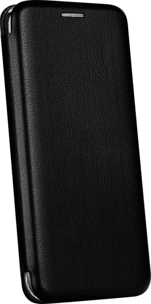 Huawei P20 Lite oldalra nyíló mágneses flipes bőrtok prémium minőség fekete