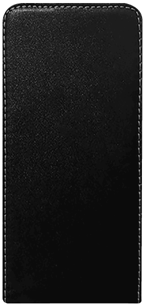 Huawei P Smart Plus 2019 lenyíló flipes bőrtok szilikon tartó fekete