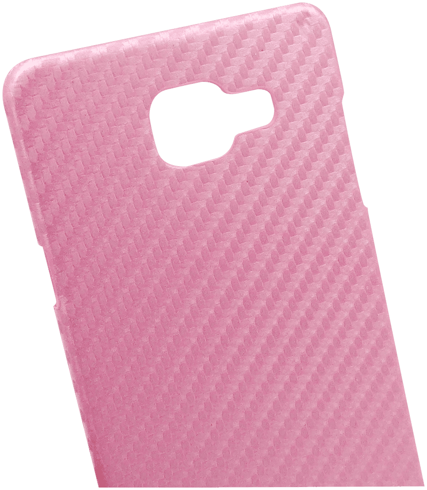 Samsung Galaxy A5 2016 (A510) kemény hátlap karbon mintás rózsaszín