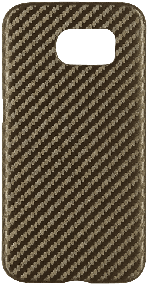 Samsung Galaxy S6 (G920) kemény hátlap karbon mintás barna