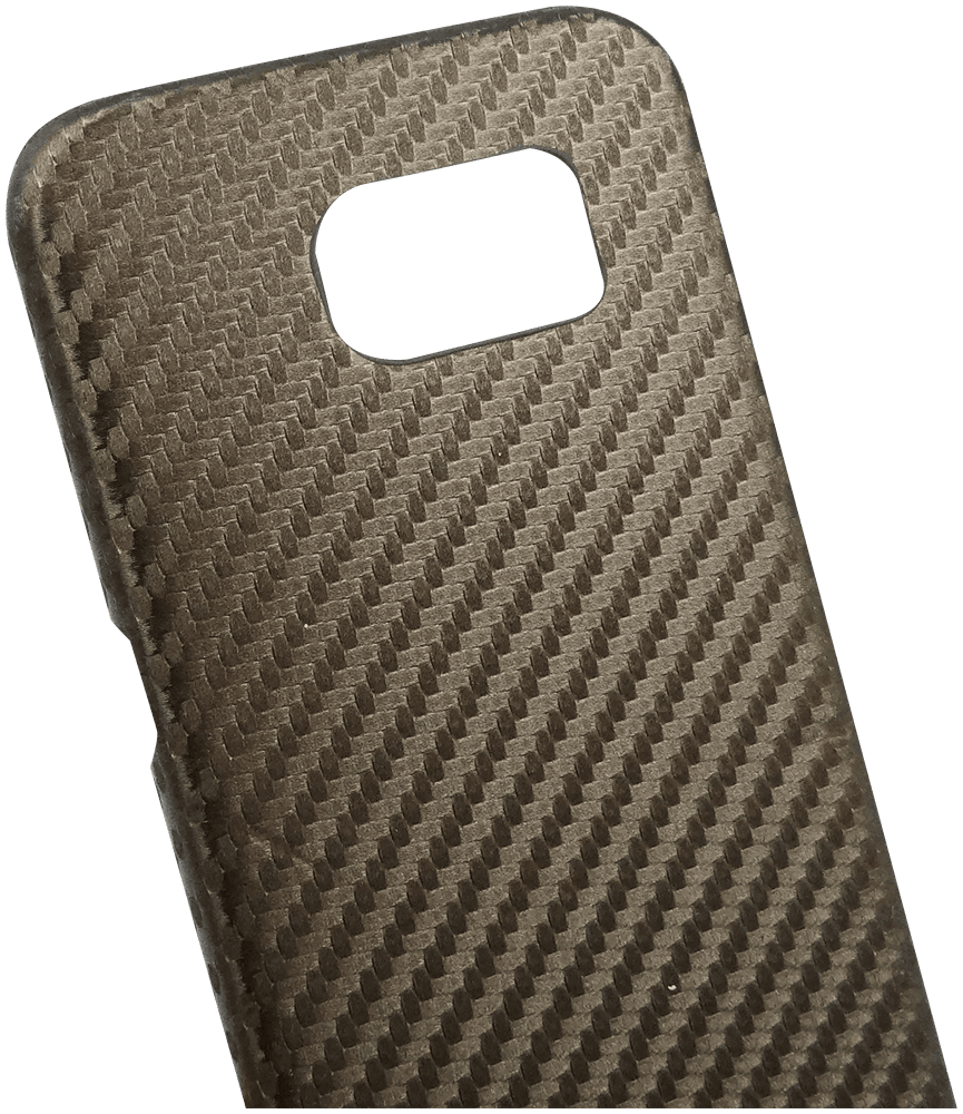 Samsung Galaxy S6 (G920) kemény hátlap karbon mintás barna