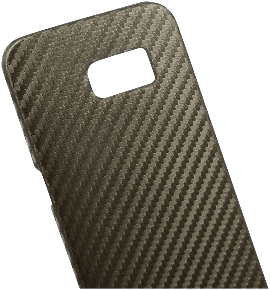 Samsung Galaxy S6 Edge (G925) kemény hátlap karbon mintás barna