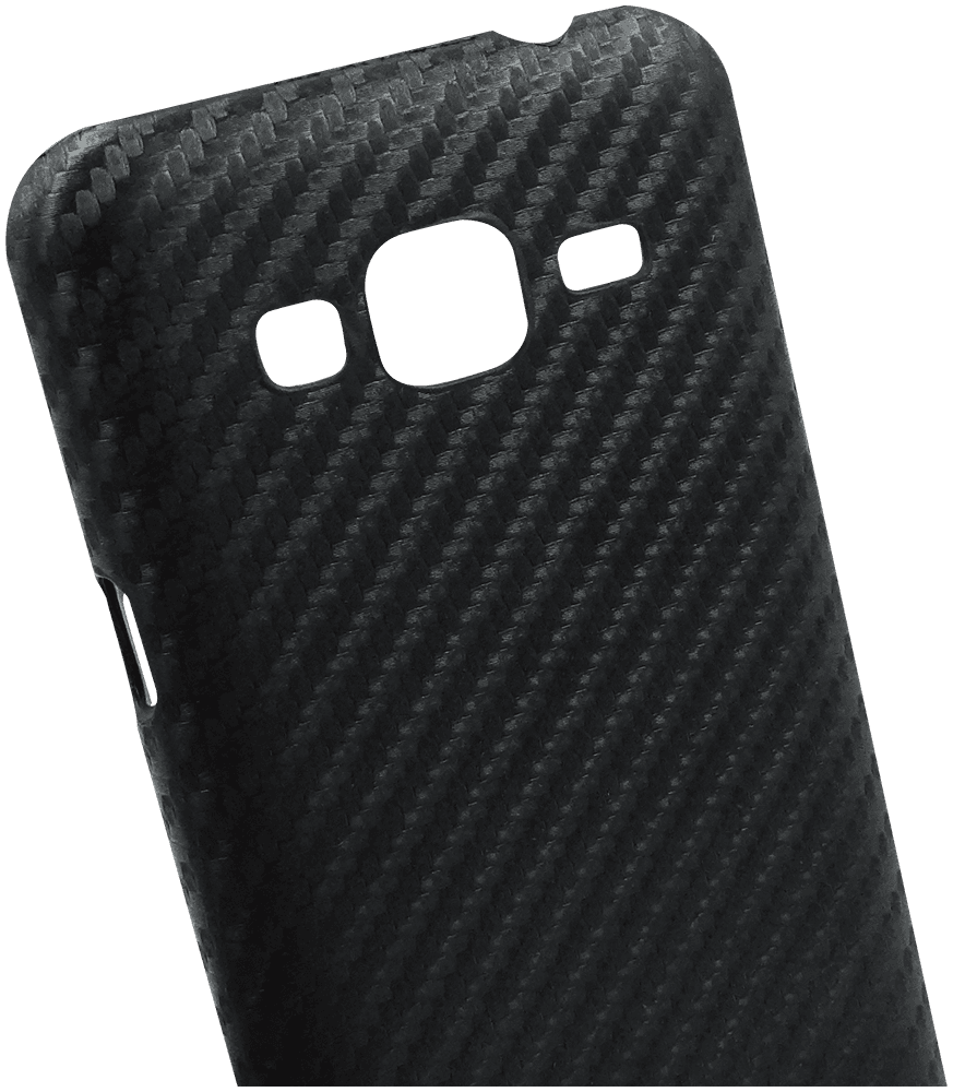 Samsung Galaxy J3 2016 (J320) kemény hátlap karbon mintás fekete