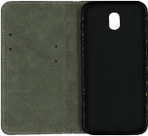 Samsung Galaxy J7 2017 (J730) oldalra nyíló flipes bőrtok asztali tartó funkciós fehér