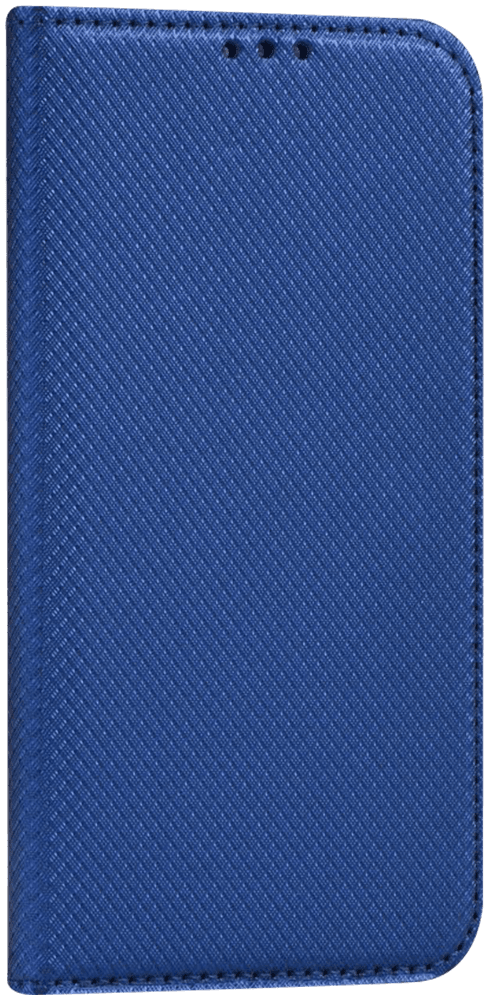 Huawei P10 Lite oldalra nyíló flipes bőrtok rombusz mintás sötétkék