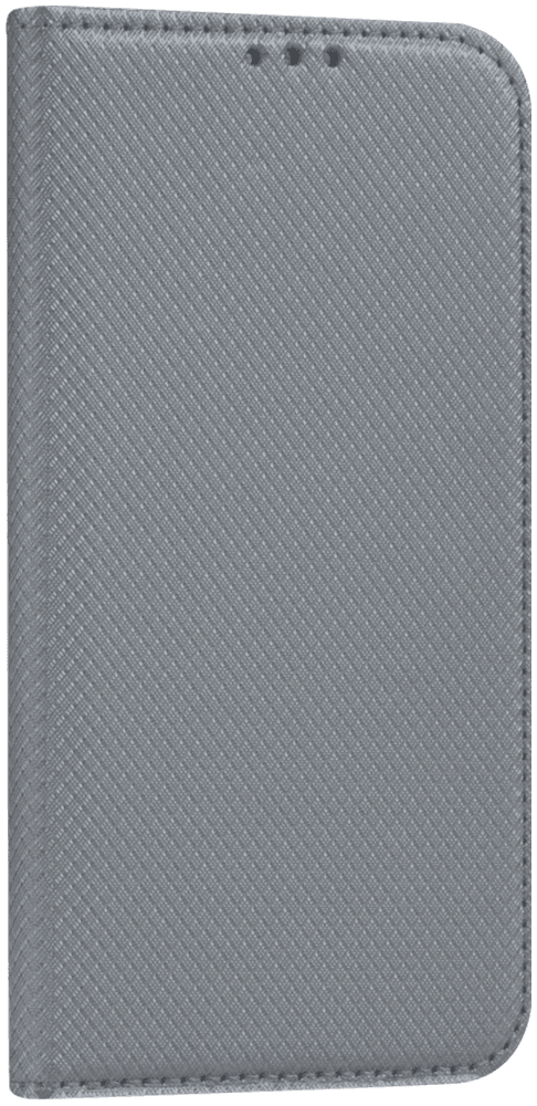 Samsung Galaxy S6 (G920) oldalra nyíló flipes bőrtok rombusz mintás ezüst