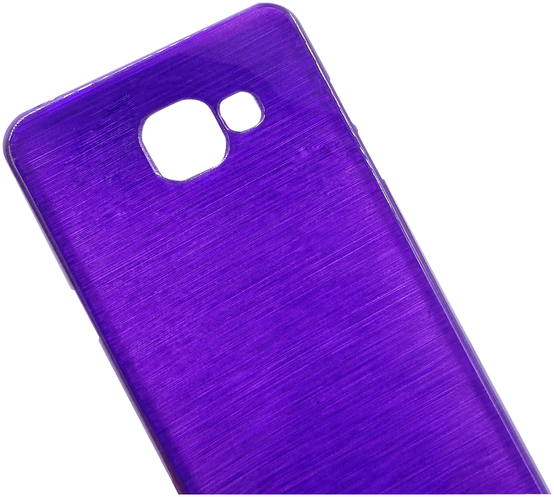 Samsung Galaxy A5 2016 (A510) szilikon tok szálcsiszolt mintás lila