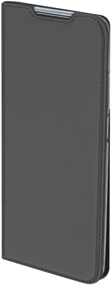 Samsung Galaxy A11 (SM-A115F) oldalra nyíló flipes bőrtok elől-hátul mágneses szürke