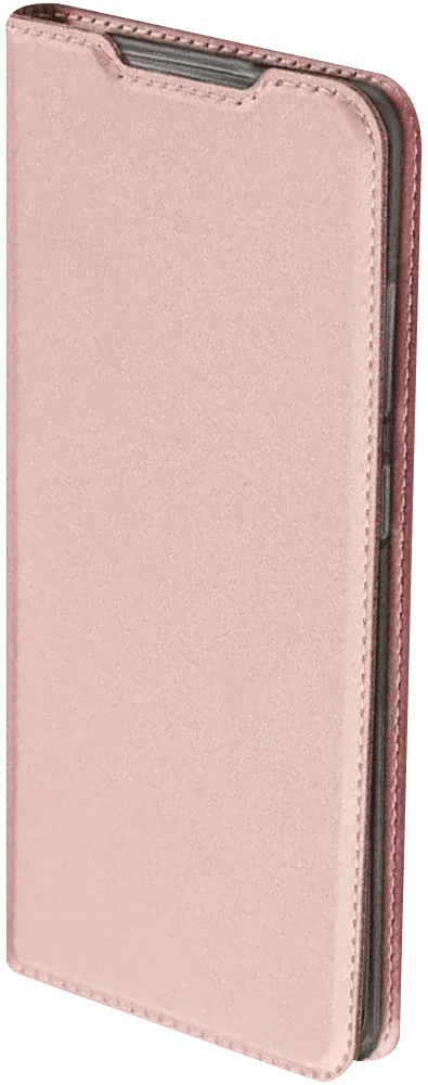 Apple iPhone XS Max oldalra nyíló flipes bőrtok elől-hátul mágneses rozéarany