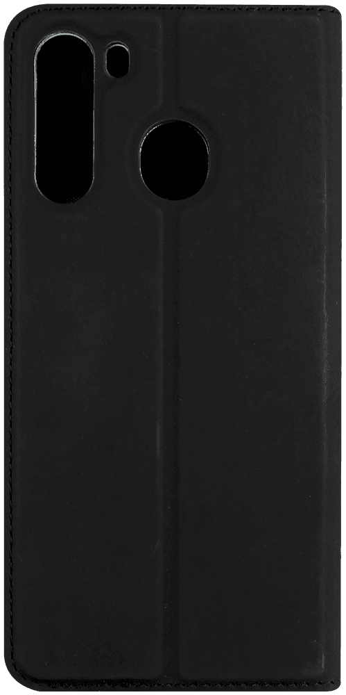 Samsung Galaxy A21 (SM-A210F) oldalra nyíló flipes bőrtok gyári DUX DUCIS bankkártya tartó fekete