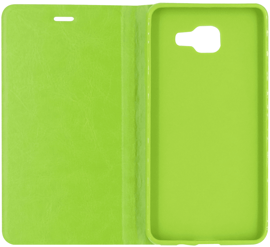Samsung Galaxy A5 2016 (A510) oldalra nyíló flipes bőrtok asztali tartó funkciós zöld