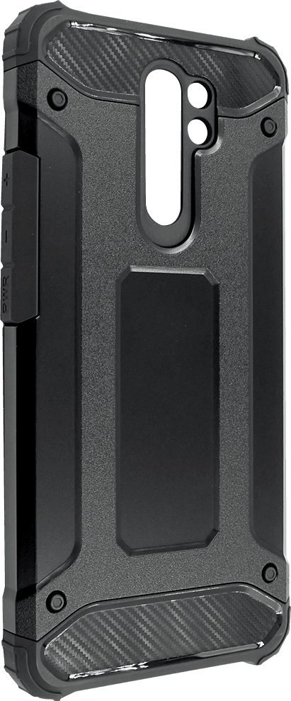 Xiaomi Redmi 9 ütésálló tok légpárnás sarkas, hibrid Forcell Armor fekete