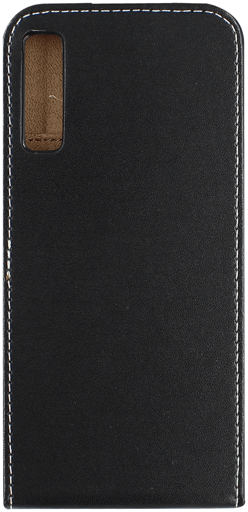 Samsung Galaxy A7 2018 (SM-A750F) lenyíló flipes bőrtok fekete
