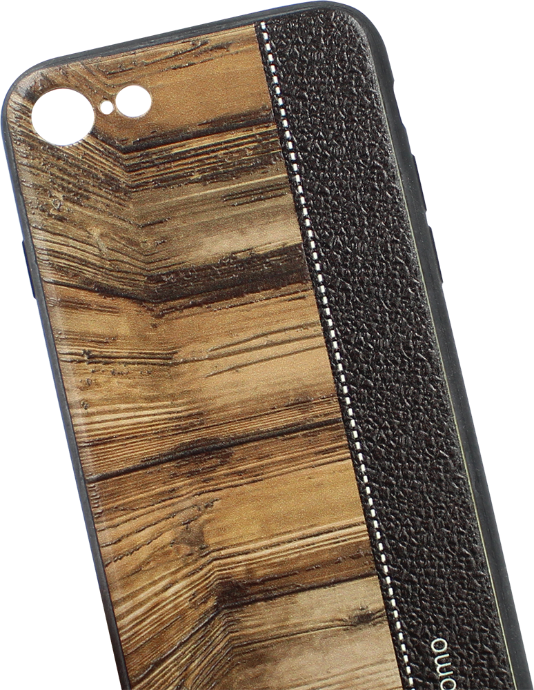 Apple iPhone 8 kemény hátlap bőrhatású fa mintás