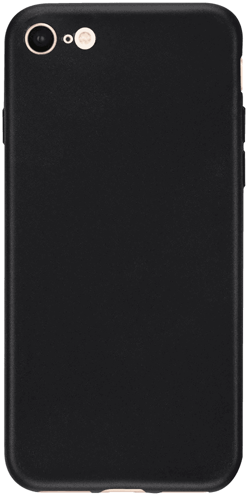 Apple iPhone SE (2020) szilikon tok matt fekete