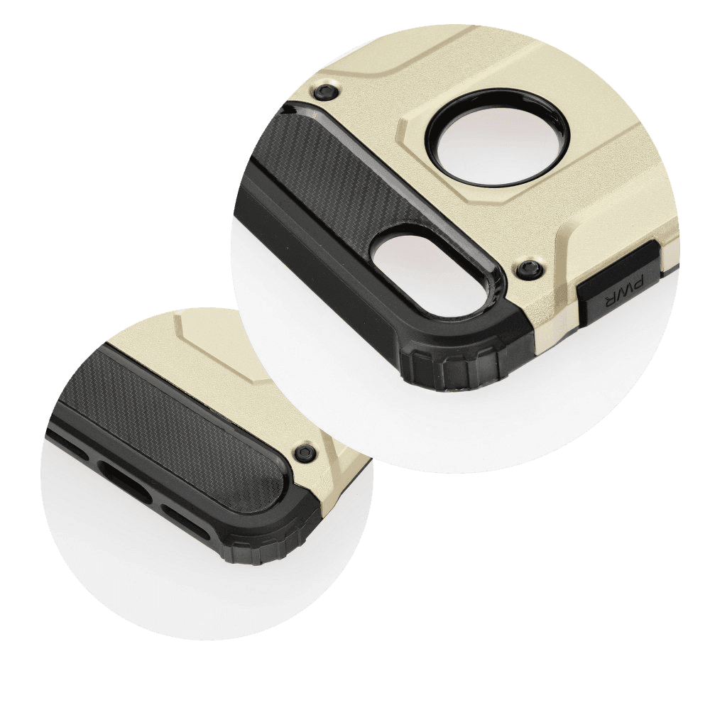 Apple iPhone 12 Pro Max ütésálló tok légpárnás sarkas, hibrid Forcell Armor fekete