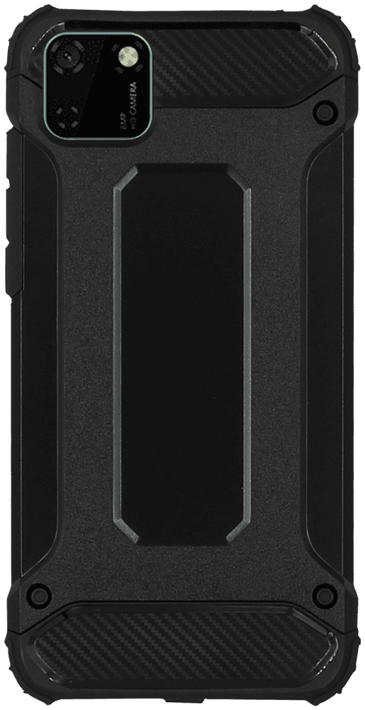 Huawei Y5P ütésálló tok légpárnás sarkas, hibrid Forcell Armor fekete