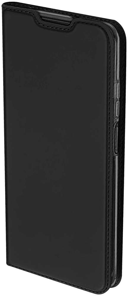 Huawei P Smart 2021 oldalra nyíló flipes bőrtok gyári DUX DUCIS bankkártya tartó fekete