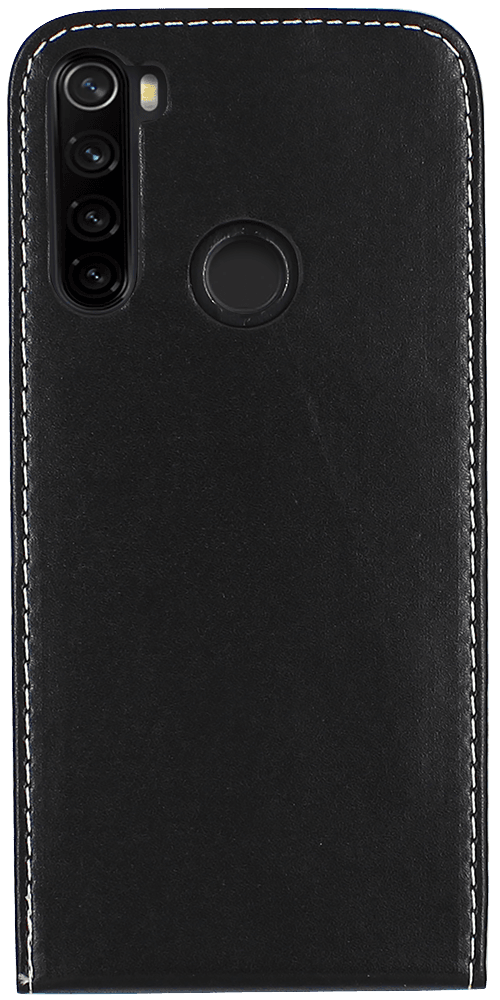 Xiaomi Redmi Note 8T lenyíló flipes bőrtok fekete