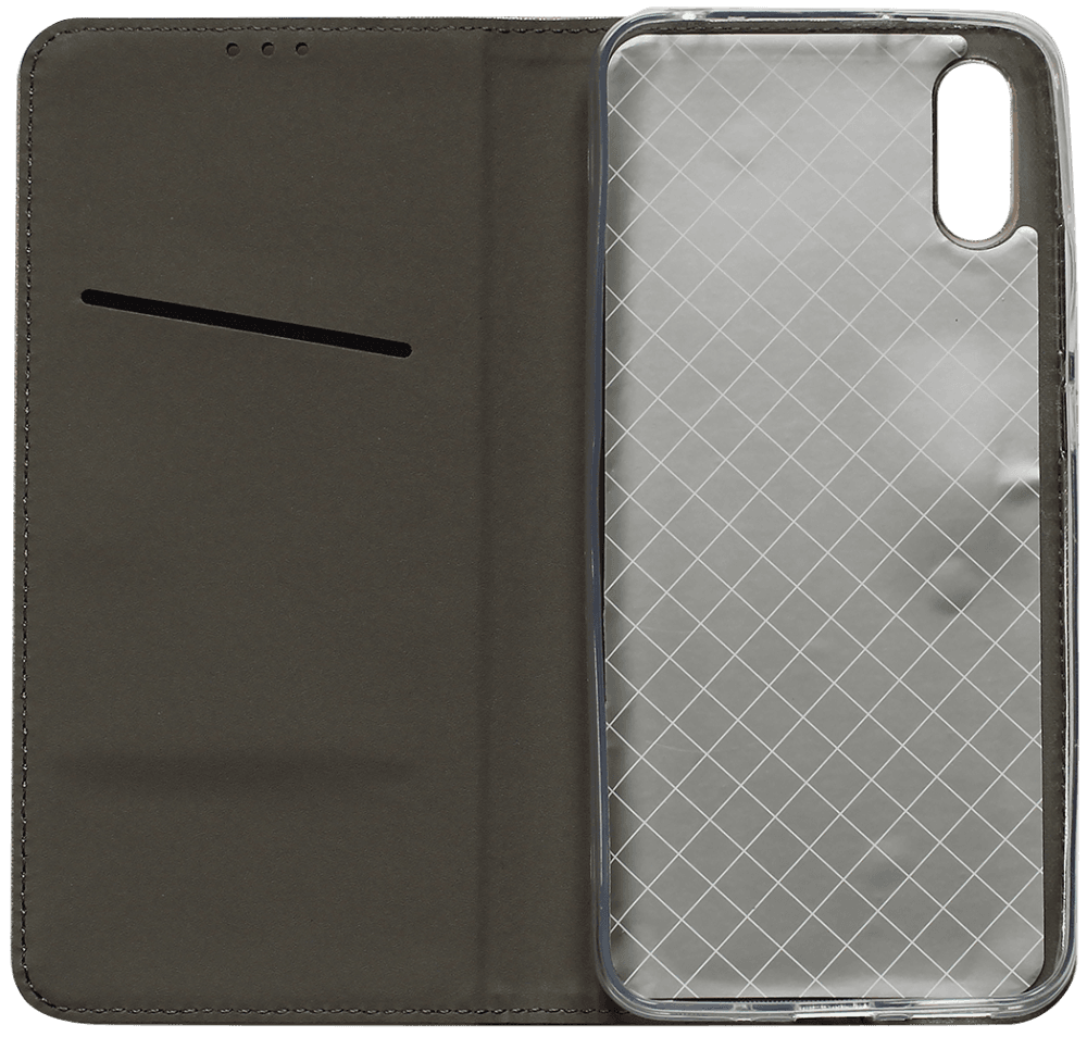 Xiaomi Redmi 9A oldalra nyíló flipes bőrtok rombusz mintás arany