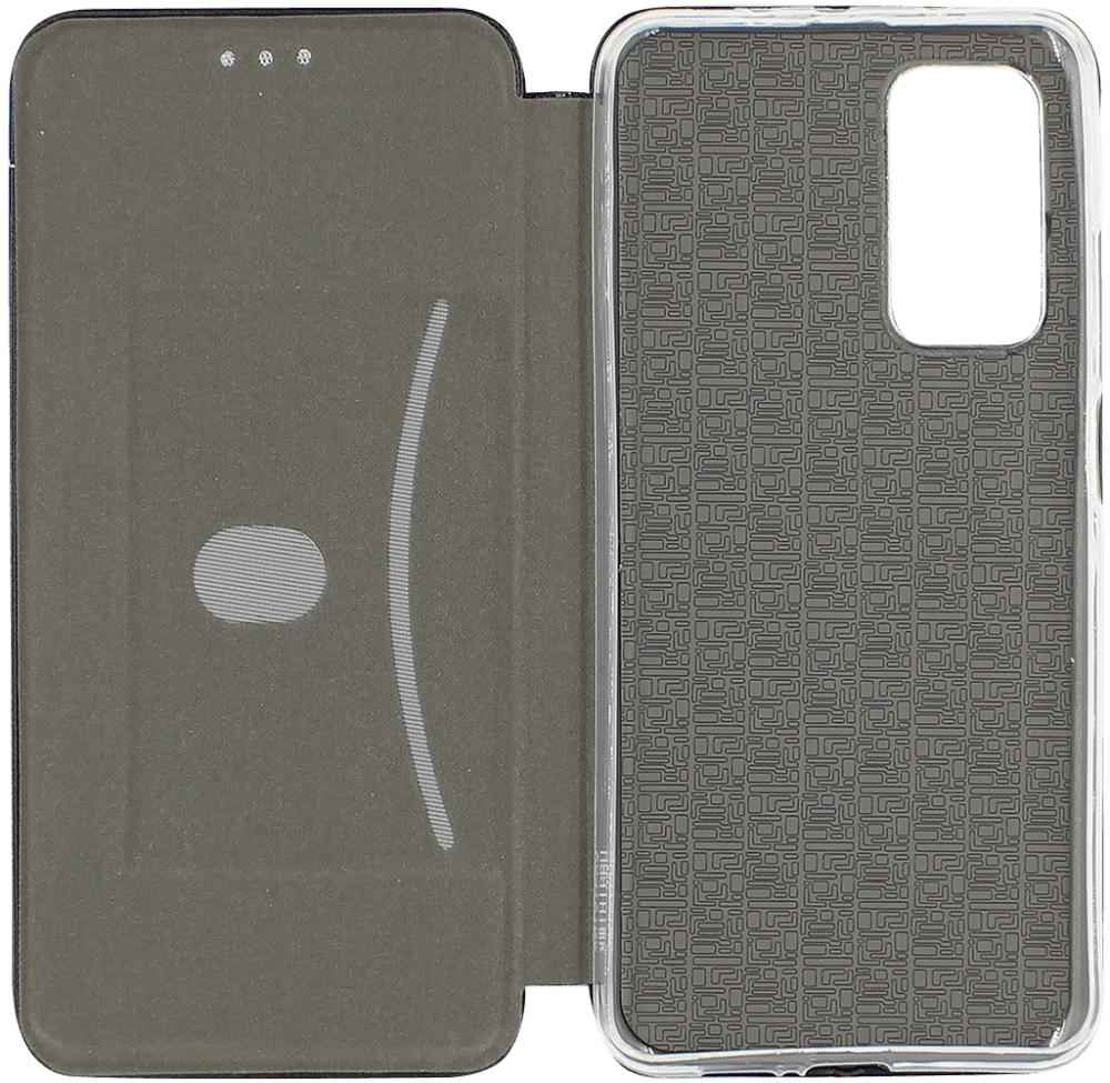 Xiaomi Mi 10T Pro oldalra nyíló mágneses flipes bőrtok prémium minőség ezüst