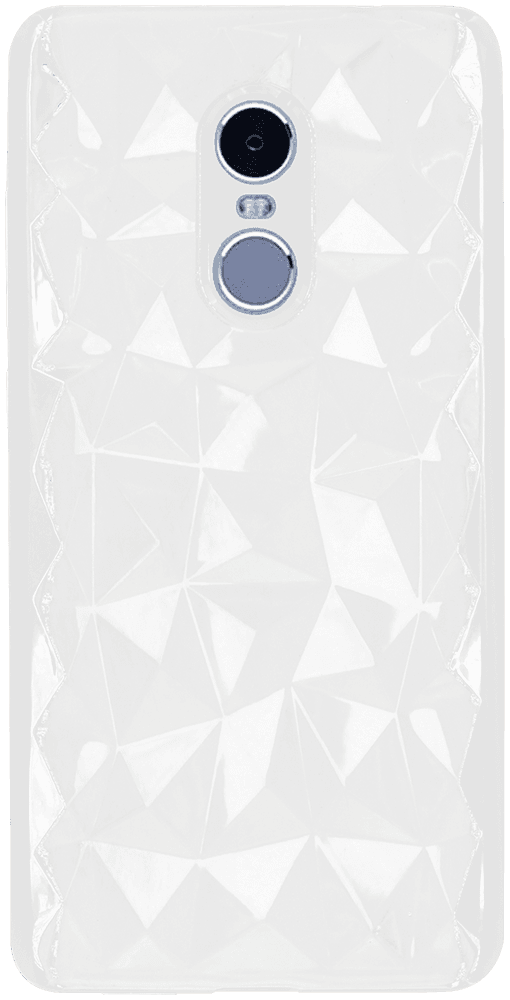 Xiaomi Redmi Note 4 szilikon tok 3D gyémántmintás fehér