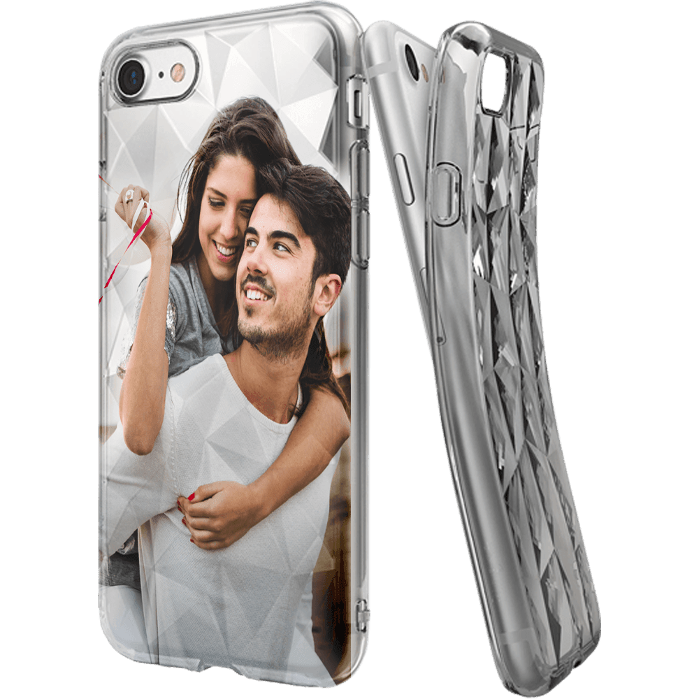 Xiaomi Redmi Note 4 szilikon tok 3D gyémántmintás fehér