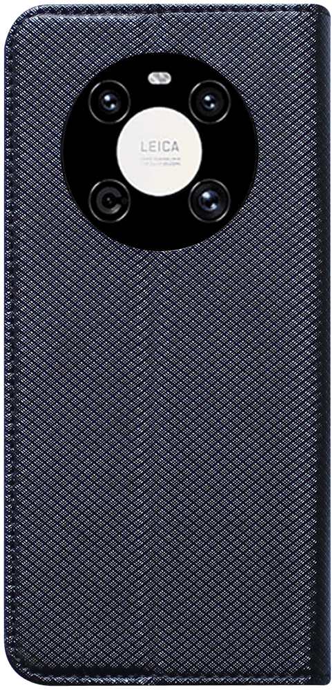 Huawei Mate 40 oldalra nyíló flipes bőrtok rombusz mintás fekete