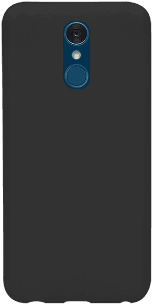 LG Q7 szilikon tok matt-fényes keret fekete