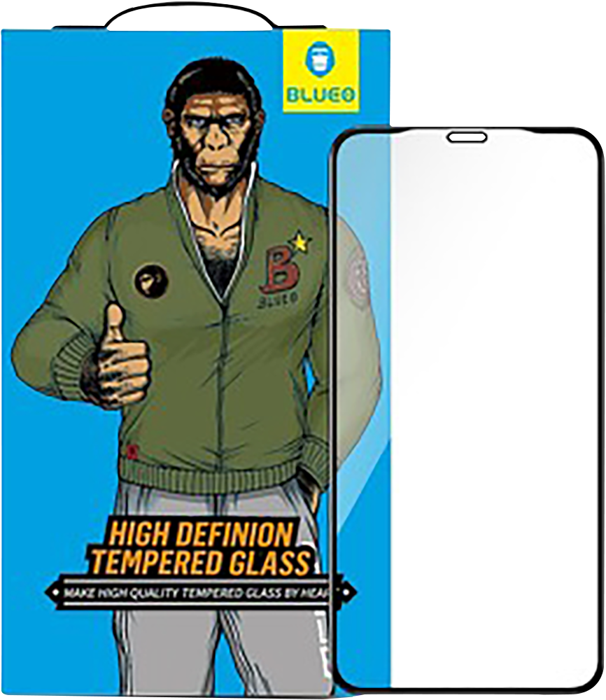 Apple iPhone 11 Pro edzett üvegfólia Mr Monkey átlátszó fekete