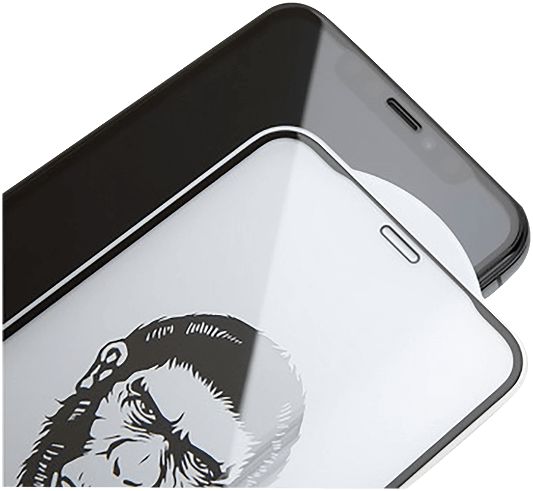 Apple iPhone 11 Pro edzett üvegfólia Mr Monkey átlátszó fekete