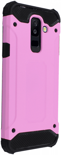 Samsung Galaxy A6 Plus 2018 Dual (A605) ütésálló tok légpárnás sarkas, hibrid Forcell Armor rózsaszín