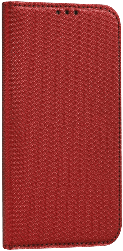 LG K50S oldalra nyíló flipes bőrtok rombusz mintás piros