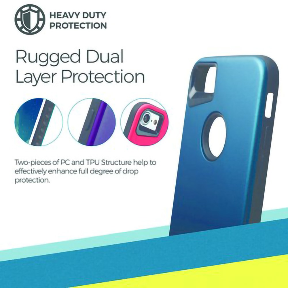 Huawei Y5P ütésálló tok gyári ROAR RICO ARMOR piros